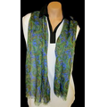 Custom Fringed Viscose Oblong Scarf 12x62